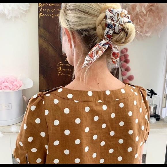 SEZANE FRANCE Scarf Bandana Handkerchief - Picture 10 of 10